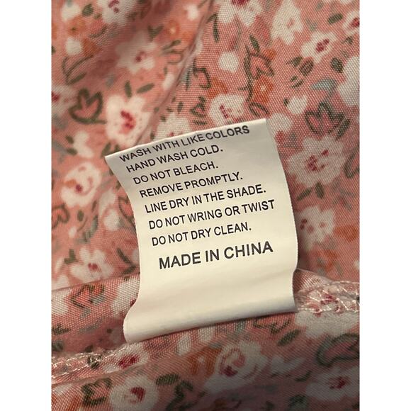 NWOT Women's Short Sleeve Summer Shirt Flowers Polyester/Elastane Size 2XL - Picture 4 of 5